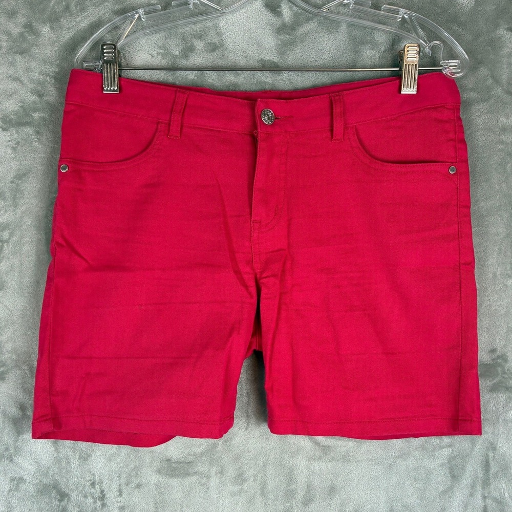 Musto Womens Pink Chino‎ Shorts Size US 8 EUR 40 Mid Rise 5 Pocket Cotton Blend